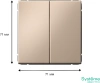 GAL001217 Systeme Electric Schneider Electric ArtGallery цвет песочный