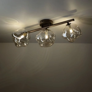 Потолочный светильник со стеклянными плафонами TK Lighting 11035 Lava Brown