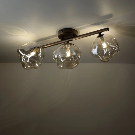 Потолочный светильник со стеклянными плафонами TK Lighting 11035 Lava Brown