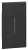 Проходной 1-клав. черный Bticino Living Now KG01M2 | K4003M2A | K4702