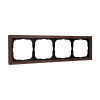 Рамка 4-пост Systeme Electric ArtGallery Pure органическое стекло мокко GAL320604