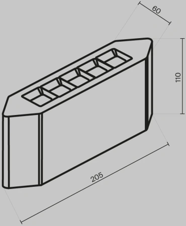 Уличный архитектурный светодиодный светильник Maytoni Pull O412WL-L5GF3K