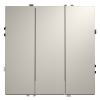 Выключатель трехклавишный 10А Voltum S70 кашемир Soft touch пластик (VLS030103)