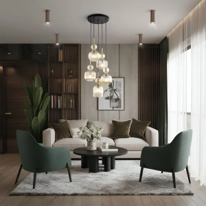 Подвесной светильник со стеклянными плафонами TK Lighting 11043 Sophia Cognac