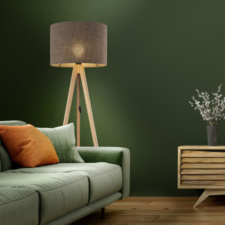 Напольный светильник с тканевым абажуром TK Lighting 16026 Grand