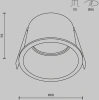 Светильник встраиваемый Maytoni Reif DL049-01WG
