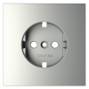 Накладка для розетки с заземлением Voltum S70 сталь Soft touch пластик (VLS000605)