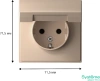 GAL001246 Systeme Electric Schneider Electric ArtGallery цвет песочный