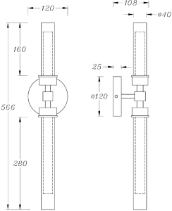 Бра Maytoni Stelo MOD116WL-L7BS3K
