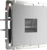 Розетка Ethernet RJ-45 cеребряный рифленый Werkel Встраиваемые механизмы серебряный рифленый W1181009