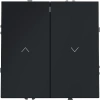 Выключатель для жалюзи 10А Voltum S70 графит Soft touch пластик (VLS020707)