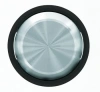 Проходной 1-клав. черное стекло ABB Sky Moon 2CLA810200A1001|2CLA860100A1501