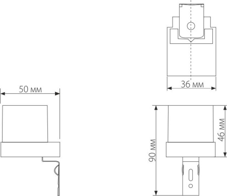 Датчик освещенности 1200W IP44 Elektrostandard SNS L 06