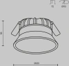 Светильник светодиодный Maytoni Okno DL055-12W3-4-6K-B