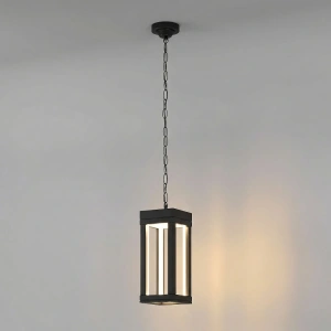 Уличный подвесной светильник Frame 3000K чёрный Elektrostandard 1528 TECHNO LED черный