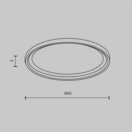 Кольцо для встраиваемого светильника Maytoni Accessories DLA110-B