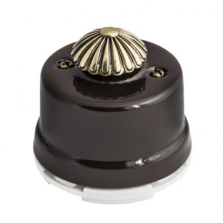 Светорегулятор 60-600W для наружного монтажа коричневый OP.DM.BR Salvador
