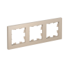 Рамка 3-постовая универсальная Systeme Electric AtlasDesign, песочный ATN001203