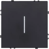 Выключатель 1-клавишный 10А/250В с LED подсветкой, черный матовый Kollinger Eclipse EC-007BK