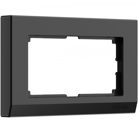 Рамка из пластика для двойной розетки Stark черный Werkel Stark черный W0081808