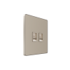 Розетка информационная С/У RJ-45 кат.5e 2-я, Песчаный берег Systeme Electric Infinity (FSE000585)