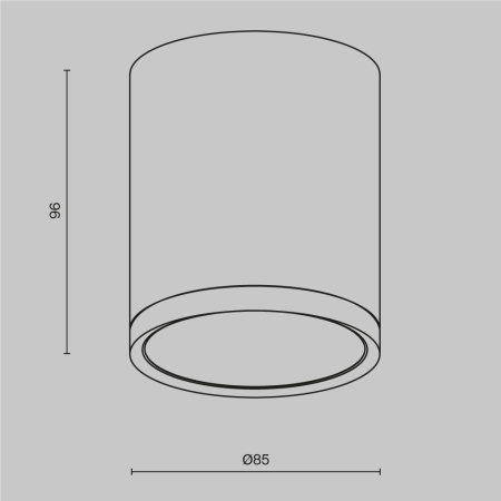 Светильник потолочный Maytoni Hoop C086CM-GX53-MRD-WB