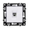 Розетка Ethernet RJ45 Cat.6, белый Kollinger Asthetik AS-017WH