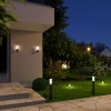 Уличный настенный светодиодный светильник Чёрный IP54 Elektrostandard 1534 TECHNO LED