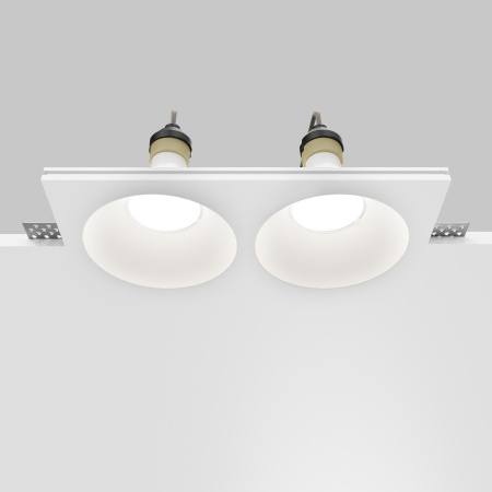 Светильник встраиваемый Maytoni Gyps Modern DL129-GU10-02-W