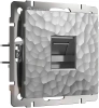 Розетка Ethernet RJ-45 серебряный Werkel Встраиваемые механизмы Hammer серебряные W1281006