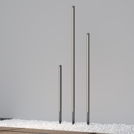 Уличный грунтовый светодиодный светильник Maytoni Pole O440FL-L12GF3K