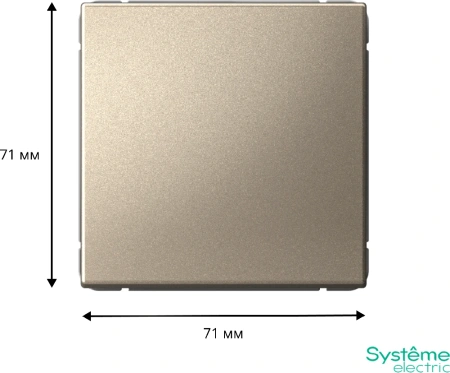 GAL000571 Systeme Electric Schneider Electric ArtGallery цвет шампань