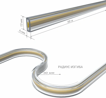 Светодиодная лента 220V 9,3W 288Led COB IP65 4200 дневной белый, 50 м Elektrostandard Лента светодиодная 220V 9,3W 288Led COB IP65 4200 дневной белый, 50 м