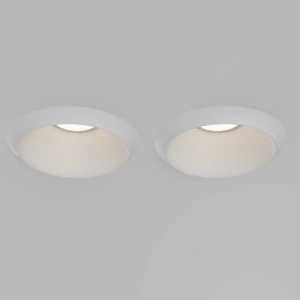 Светильник встраиваемый Maytoni Gyps Modern DL124-GU10-02-TRS-W