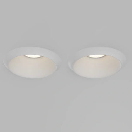 Светильник встраиваемый Maytoni Gyps Modern DL124-GU10-02-TRS-W