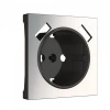 Розетка 220в с usb 2 порта тип А 2100 mA глянцевая никель Werkel W1171501 + W1179502