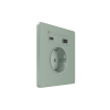 Розетка С/У с ЗК и зар.устр.USB А+С 20Вт (250В, 16А, защит.шторки), Таежное утро Systeme Electric Infinity (FSE000832)