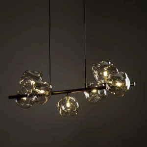 Подвесной светильник со стеклянными плафонами TK Lighting 11033 Lava Brown