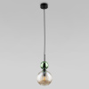 Подвесной светильник со стеклянным плафоном TK Lighting 11145 Sophia Green Cognac