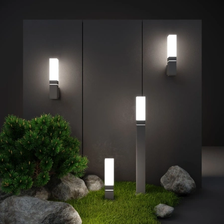 Ландшафтный светодиодный светильник Серый IP54 Elektrostandard 1537 TECHNO LED