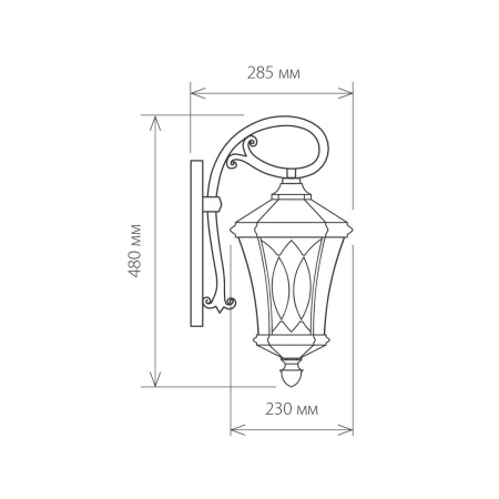 Уличный настенный светильник Virgo D капучино IP44 Elektrostandard Virgo D капучино (арт. GLXT-1450D)