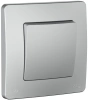 Переключатель 1-клавишный Systeme Electric Blanca С/У IP44 (сх.6), 10AX, 250В, АЛЮМИНИЙ BLNVS410603