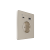 Розетка С/У с ЗК и зар.устр.USB А+С 20Вт (250В, 16А, защит.шторки), Песчаный берег Systeme Electric Infinity (FSE000532)