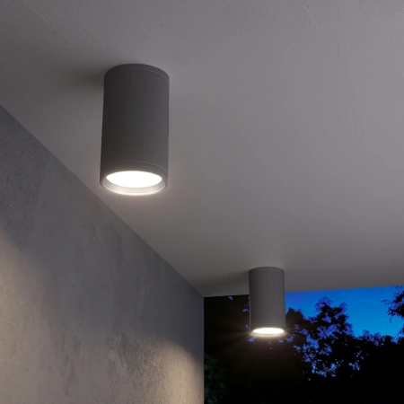 Уличный потолочный светильник Light IP65 Elektrostandard 35128/H серый
