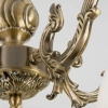 Классическая люстра со стеклянными плафонами Eurosvet 60106/5 античная бронза