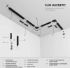 Slim Magnetic Шинопровод в натяжной потолок с декоративными вставками черный (3м) 85242/00 Elektrostandard 85242/00