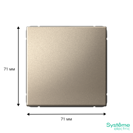 GAL000561 Systeme Electric Schneider Electric ArtGallery цвет шампань