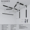 Slim Magnetic Трековый светильник с инновационной антибликовой решеткой 13W 4000K Kars черный Elektrostandard 85524/01