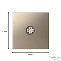 GAL000591 Systeme Electric Schneider Electric ArtGallery цвет шампань