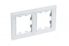 Рамка 2-постовая Systeme Electric AtlasDesign Nature, стекло БЕЛЫЙ ATN320102